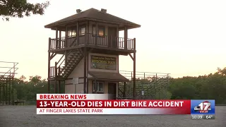 13-year-old dies in dirt bike accident at Finger Lakes State Park