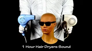 Two Hair Dryers Sound 6 | ASMR | 1 Hour Lullaby to Fall Asleep