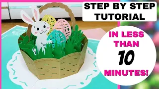 HOW TO ASSEMBLE THE  CRICUT EASTER BASKET POP UP CARD