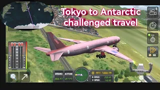 aircraft plain travel toky to Antarctica long 7,667 kilometers#truckersofeurope#top#toe3#trackgame