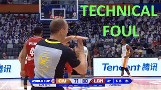 all TECHNICAL FOUL - FIBA World Cup 2023