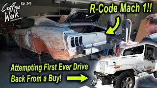 RESCUED: Mustang Mach 1 R-Code & First Ever Attempt To Drive a Coffee Walk Buy Home!