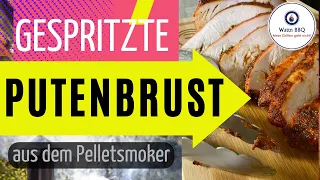 Gespritzte Putenbrust vom Pellet-Smoker     #traeger #bbq