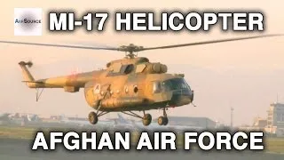 Afghan Air Force Mi-17 Helicopters Preflights and Takeoffs