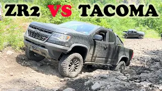 ZR2 vs Tacoma 4x4 Off-Roading 2022 Comparison Toyota vs Chevy Midsize Trucks