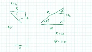 Obliczanie kąta przesunięcia fazowego przy pomocy tablic matematycznych i kalkulatora prostego.