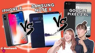 iPhone X vs Samsung Note 8 vs Google Pixel 2 XL - Which is the best? - Hype Hunt: EP31