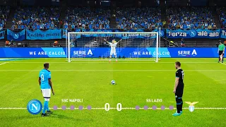 Serie A Big Match | Napoli Vs Lazio - Ac Milan Vs Fiorentina [Penalty Shootout] - PES 2021
