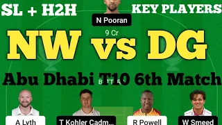 NW vs DG Dream11 Prediction | Northern Warriors vs Deccan Gladiators Dream11 Team | DG vs NW Dream11