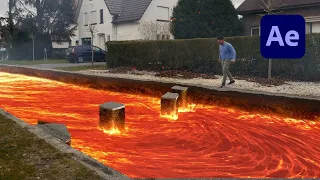 THE FLOOR IS LAVA Challenge in After Effects VFX Tutorial