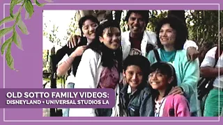 Old Sotto Family Videos Disneyland + Universal Studios L.A. | Ciara Sotto