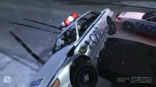 GTA IV - Police crash