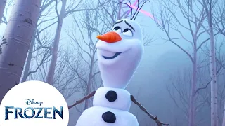 Olaf Discovers the Wind Spirit | Elsa and Anna | Frozen