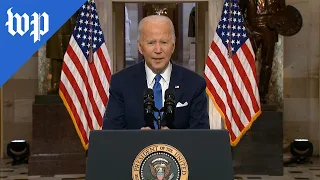 Watch Biden’s full Jan. 6 anniversary speech