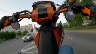 Обычная езда на KTM 690 SMC