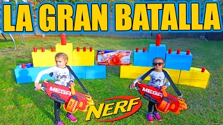 LA GRAN BATALLA NERF MEGA MASTODON!!!   ·VLOG·