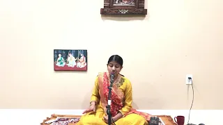 Sahana Harikrishnan Guru Poornima Satsang - Sadhguru Swamiki - Ragam Reetigowlai