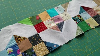 120.Part 2 Making a Reduced Crossroad Block to Make a Hugs & Kisses Quilt -Hand or Machine Stitching