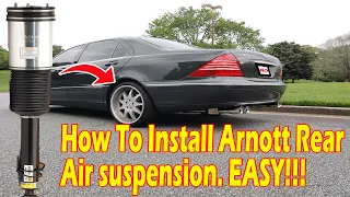 How To Fix AIRMATIC Suspension | MERCEDES BENZ Rear SUSPENSION Replacement S Class W220 | VERY EASY