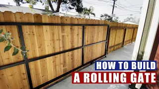 How to build a large metal frame rolling gate | JIMBO'S GARAGE