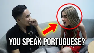 I Shocked Daiana Menezes with my Portuguese Skills 🇧🇷