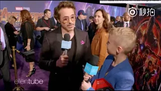 Robert Downey Jr Infinity War premiere