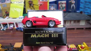 Mustang Mach III Matchbox Super World Class Toy Car Unboxing and Review - Early 90's Ford - Very Red