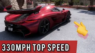 330mph Koenigsegg Jesko | No Mods Top Speed | Forza Horizon 5 Gameplay