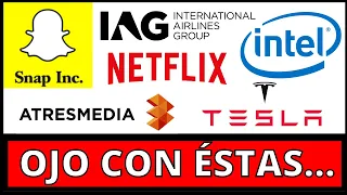 💥 Niveles en SNAP, IAG, INTEL, TESLA, ATRESMEDIA...