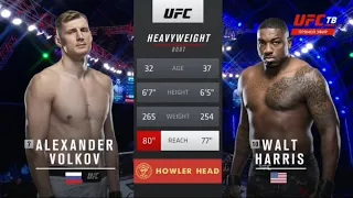UFC254 Volkov VS Harris