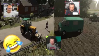 🤣Funny Moments🤣 "Jak się wystraszyłem 🤣" MST " Po sąsiedzku " - Farming Symulator 22.