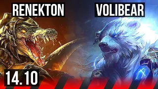 RENEKTON vs VOLIBEAR (TOP) | 8/1/7 | KR Master | 14.10