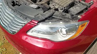 The easiest way to change the driver's side headlight bulb in a 2011-2014 Chrysler 200.