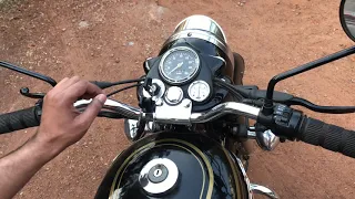 How to start 1989 Model Bullet 350 with kick start in winter season?