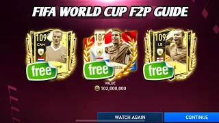 HOW TO GET FREE 107 ICONS, PLAYERS FROM WORLD CUP EVENT | WORLD CUP F2P GUIDE | FIFA MOBILE 22