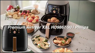 Premium Airfryer XXL HD9867/90  Philips and accessories preview.