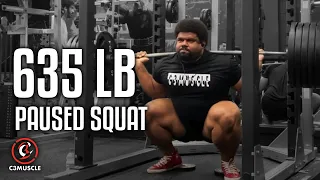 635 lb Paused Squat | @C3Muscle