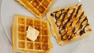 how to make perfect homemade waffles 🧇 #viral #like #subscribe