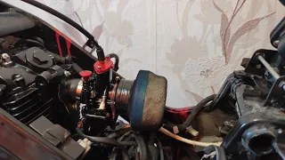 установка карбюратора pwk на китайский мотоцикл, изготовление фильтра нулевого сопротивления