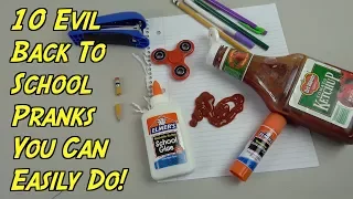 10 Back To School Pranks You Can Do - HOW TO PRANK (Evil booby traps) | Nextraker