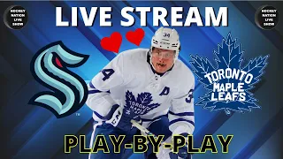 PLAY-BY-PLAY NHL GAME TORONTO MAPLE LEAFS VS SEATTLE KRAKEN