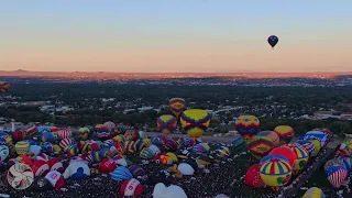 Drone video shows Balloon Fiesta in a whole new way