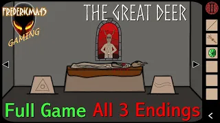 The Great Deer FULL GAME Walkthrough / All 3 Endings : True, Bad and Good (Free Game on Steam)