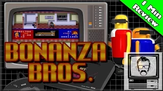 Bonanza Bros Mega Drive/Genesis [1 Minute Review]| Nostalgia Nerd