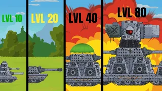 Evolution of KARL-44. Эволюция КАРЛ-44. Cartoons about tanks. Мультики про танки. phim hoạt Hình.