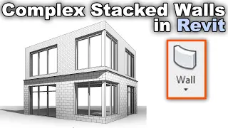 Complex Stacked Walls in Revit Tutorial