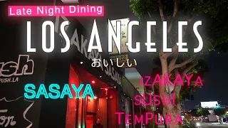 Best LATE NIGHT Japanese Food in West LOS ANGELES - Izakaya, sushi, tempura, takoyaki