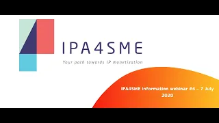 IPA4SME information webinar #4 – 7 July 2020