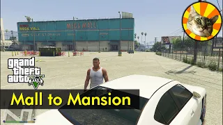 Davis Mega Mall to Franklin's mansion | GTA V | Just Driving #172