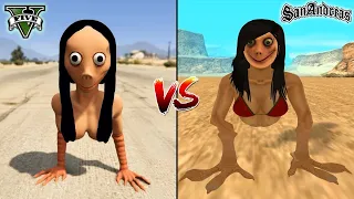 GTA 5 MOMO VS GTA SAN ANDREAS MOMO - WHO IS BEST?